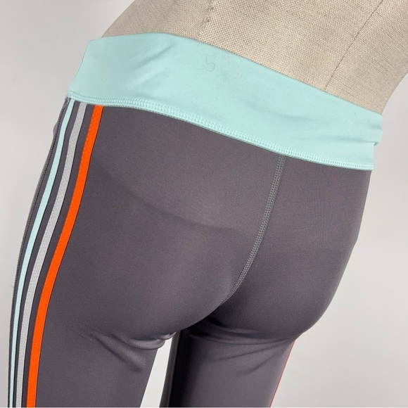 Adidas Climate Gray and Orange Leggings Size S - Picture 5 of 11